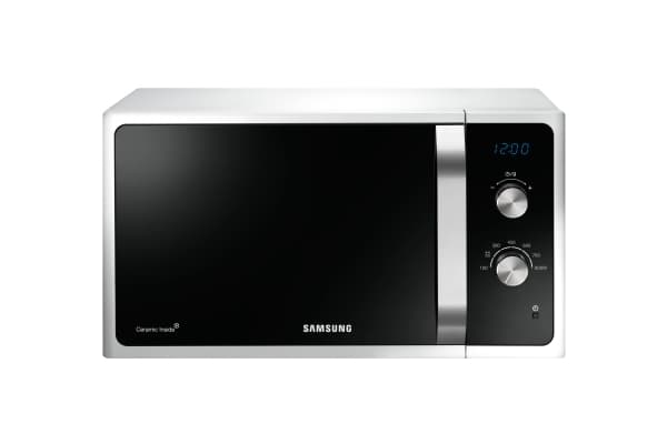 Samsung MG23F301TAS, Benkeplate, Grill mikrobølge, 23 l, 800 W, Rotasjon, Sølv