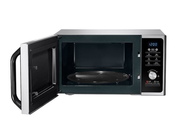 Samsung MG23F301TAS, Benkeplate, Grill mikrobølge, 23 l, 800 W, Rotasjon, Sølv