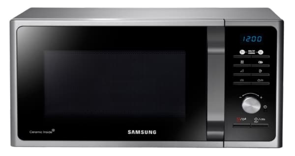 Samsung MG23F301TAS, Benkeplate, Grill mikrobølge, 23 l, 800 W, Rotasjon, Sølv