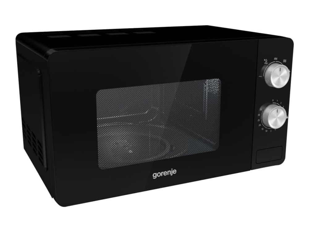 Gorenje MO20E1B, Countertop, Enbart mikrovågsugn, 20 l, 800 W, Knappar, Svart