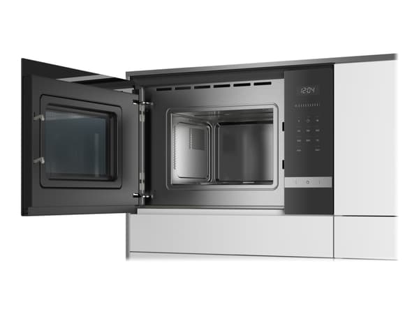 Siemens BF525LMS0 mikrobølgeovn Innebygget Solo mikrobølge ovn 20 l 800 W Sort, Rustfritt stål