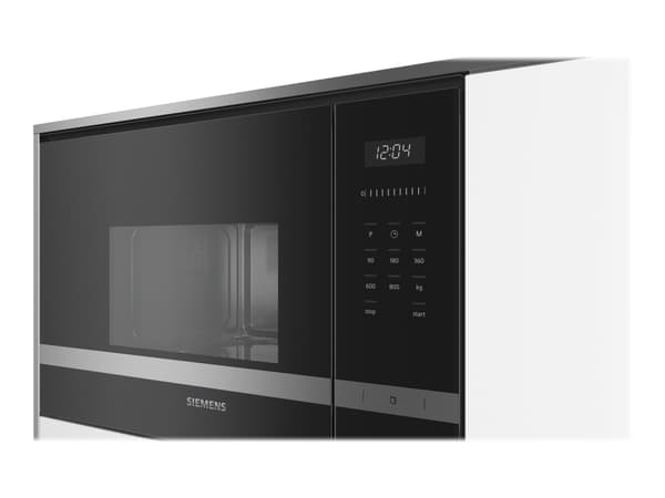 Siemens BF525LMS0 mikrobølgeovn Innebygget Solo mikrobølge ovn 20 l 800 W Sort, Rustfritt stål
