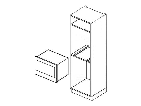 Bosch Serie | 8 BFL634GS1 - Mikrobølgeovn - innebygd - 21 liter - 900 W - rustfritt stål