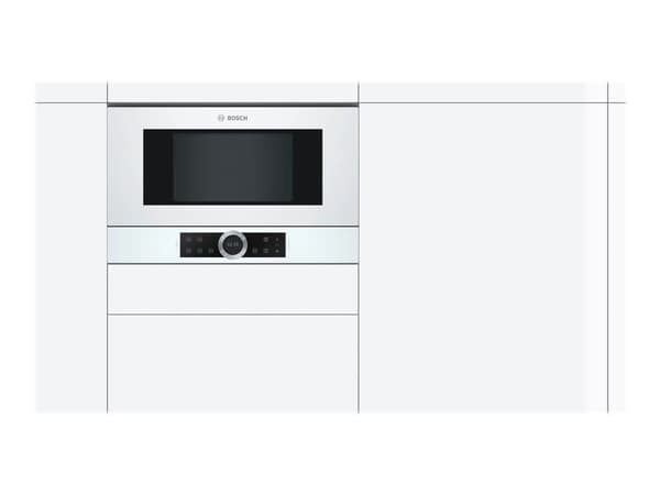 Bosch Serie | 8 BFR634GW1 - Mikrovågsugn - inbyggd - 21 liter - 900 W - vit