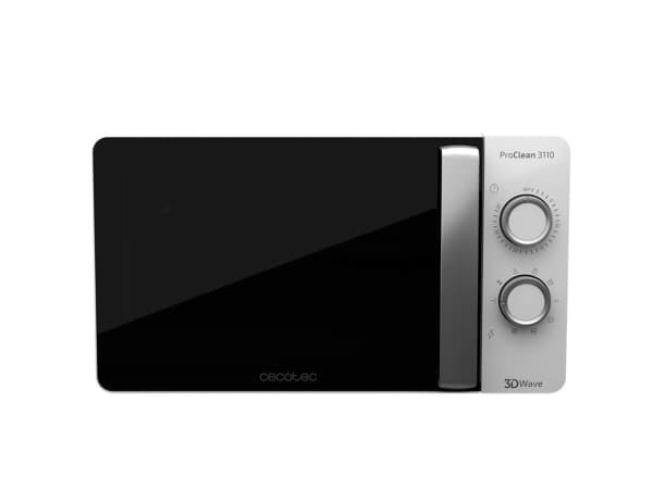 Cecotec 01523, Bänkdiskmaskin, Kombinationsmikrovågsugn, 20 l, 700 W, Rotations-, Svart, Vit