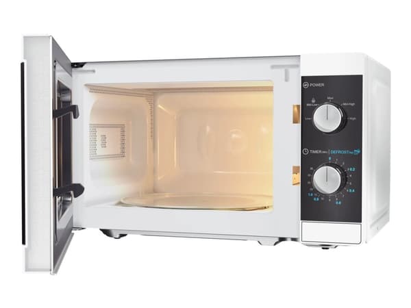 Sharp YC-MS01E-W, Pöytämalli, Solo-mikroaaltouuni, 20 L, 800 W, Rotaatio, Musta, Valkoinen