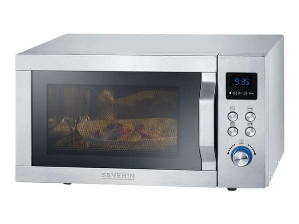 SEVERIN MW 7751 - Mikrobølgeovn med grill - 20 liter - 800 W - rustfritt stål