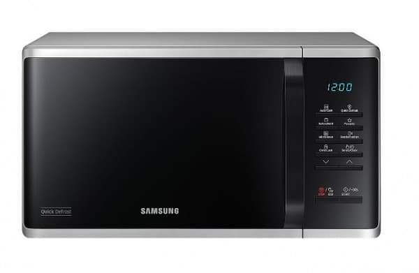Samsung MS23K3513AS, Bänkdiskmaskin, Enbart mikrovågsugn, 23 l, 800 W, Inbyggd display, LED
