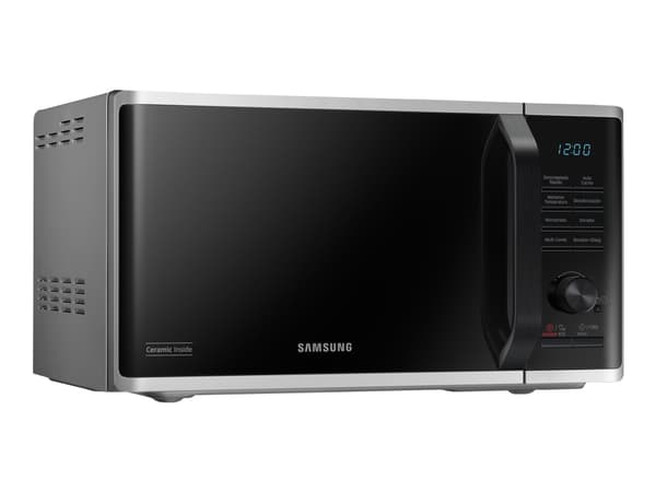 Samsung MG23K3515AS, Pöytämalli, Grillimikroaaltouuni, 23 L, 800 W, Painikkeet, Nuppi, Hopea