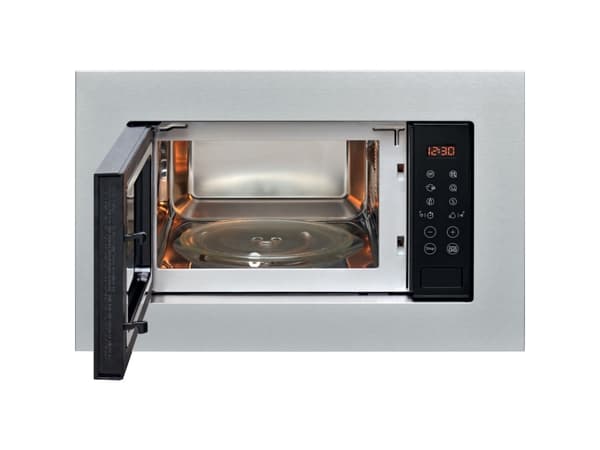Indesit MWI 120 GX, Kiinteä, Grillimikroaaltouuni, 20 L, 800 W, Kosketus, Ruostumaton teräs