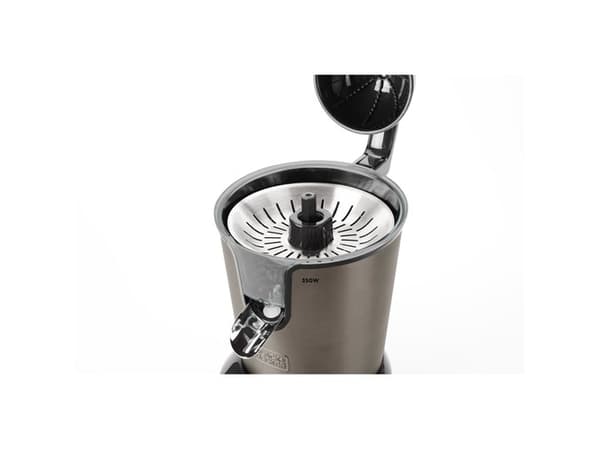 Black & Decker BXCJ350E citruspresser og juicemaskine Frugtpresser 350 W Sort, Rustfrit stål