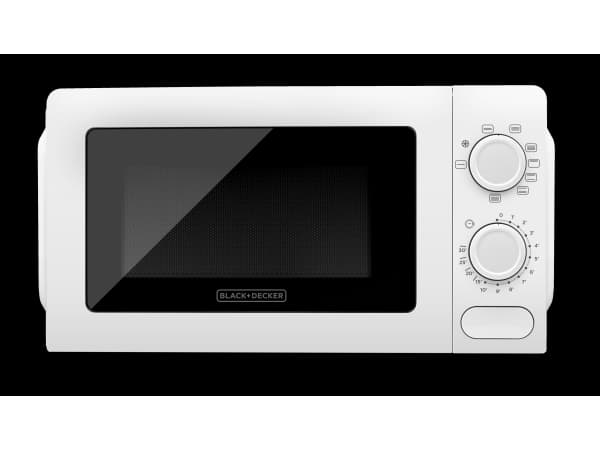 Black & Decker BXMZ700E, Benkeplate, Grill mikrobølge, 20 l, 700 W, Rotasjon, Hvit
