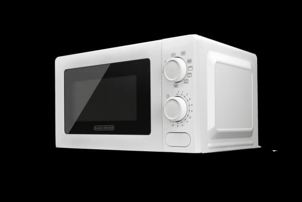 Black & Decker BXMZ700E, Benkeplate, Grill mikrobølge, 20 l, 700 W, Rotasjon, Hvit