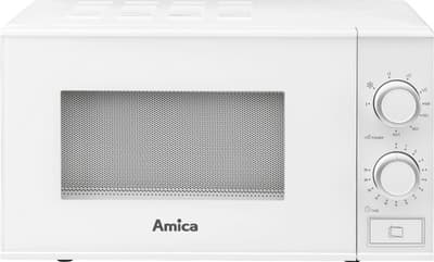 Amica AMGF17M1GW, Benkeplate, Grill mikrobølge, 17 l, 700 W, Rotasjon, Hvit