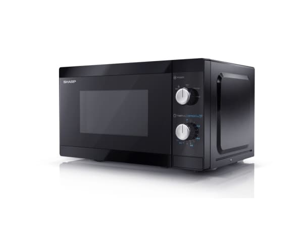 Sharp YC-MS01E-B, Pöytämalli, Solo-mikroaaltouuni, 20 L, 800 W, Rotaatio, Musta