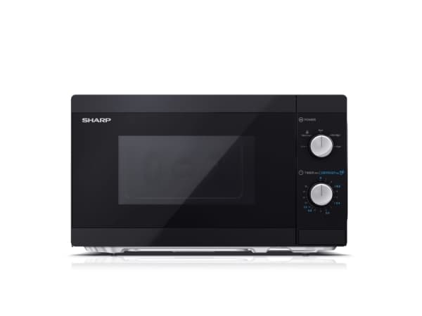 Sharp YC-MS01E-B, Pöytämalli, Solo-mikroaaltouuni, 20 L, 800 W, Rotaatio, Musta
