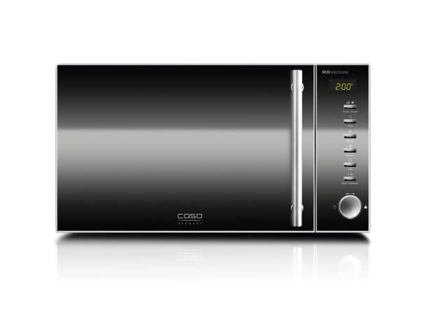 Caso M 20, Bänkdiskmaskin, Enbart mikrovågsugn, 20 l, 800 W, Knappar, Rotations-, Svart