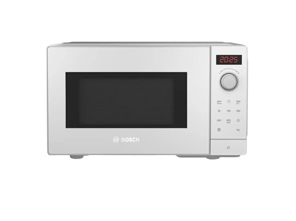 Bosch Serie 2 FFL023MW0, Pöytämalli, Solo-mikroaaltouuni, 20 L, 800 W, Rotaatio, Valkoinen
