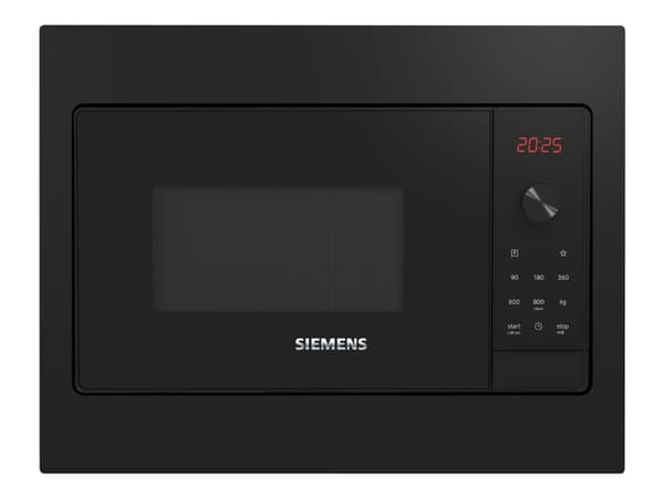 Siemens iQ300 BF523LMB3 - Mikrobølgeovn - innebygd - 20 liter - 800 W - svart