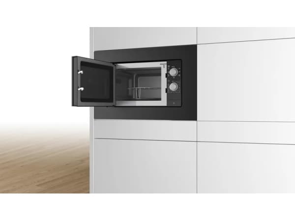 Bosch Serie 2 BEL620MB3, Kiinteä, Solo-mikroaaltouuni, 20 L, 800 W, Rotaatio, Musta