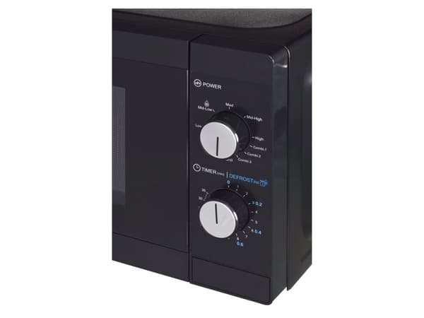 Sharp YC-MG01E-B, Bänkdiskmaskin, Kombinationsmikrovågsugn, 20 l, 800 W, Rotations-, Svart