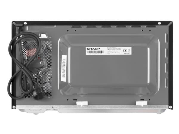Sharp YC-MG01E-B, Bänkdiskmaskin, Kombinationsmikrovågsugn, 20 l, 800 W, Rotations-, Svart