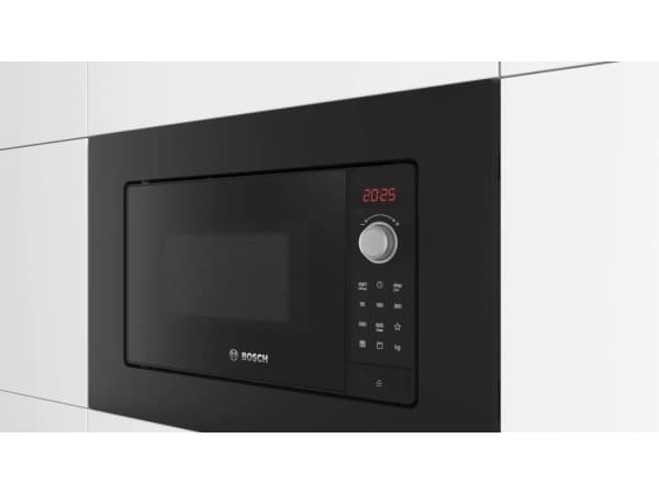 Bosch Serie 2 BEL623MB3, Kiinteä, Yhdistelmämikroaaltouuni, 20 L, 800 W, Nuppi, Rotaatio, Musta