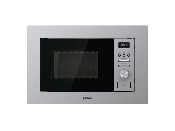 Gorenje BMI201AG1X, Kiinteä, Yhdistelmämikroaaltouuni, 20 L, 800 W, Painikkeet, Rotaatio, Ruostumaton teräs