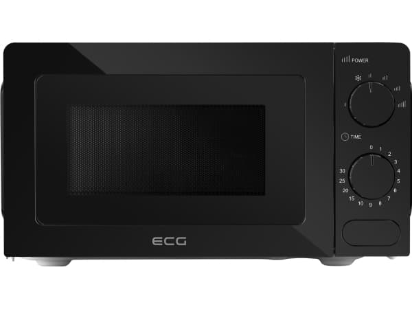 ECG MTM 1774 BE, Benkeplate, Solo mikrobølge ovn, 17 l, 700 W, Rotasjon, Sort