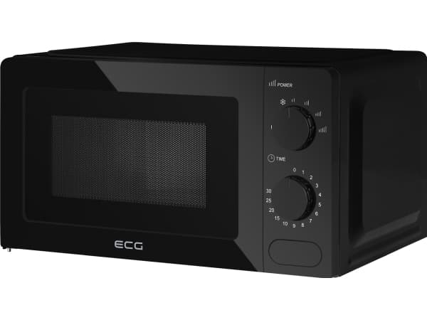 ECG MTM 1774 BE, Benkeplate, Solo mikrobølge ovn, 17 l, 700 W, Rotasjon, Sort