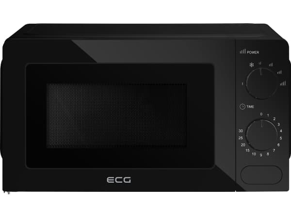 ECG MTM 1774 BE, Benkeplate, Solo mikrobølge ovn, 17 l, 700 W, Rotasjon, Sort