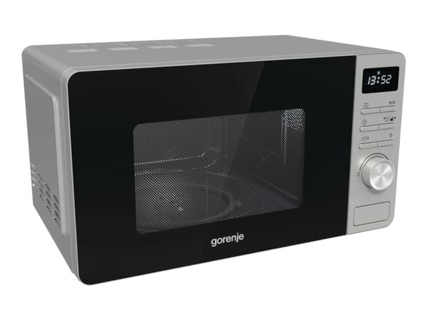 Gorenje MO20A3X, Pöytämalli, Solo-mikroaaltouuni, 20 L, 800 W, Painikkeet, Rotaatio, Ruostumaton teräs