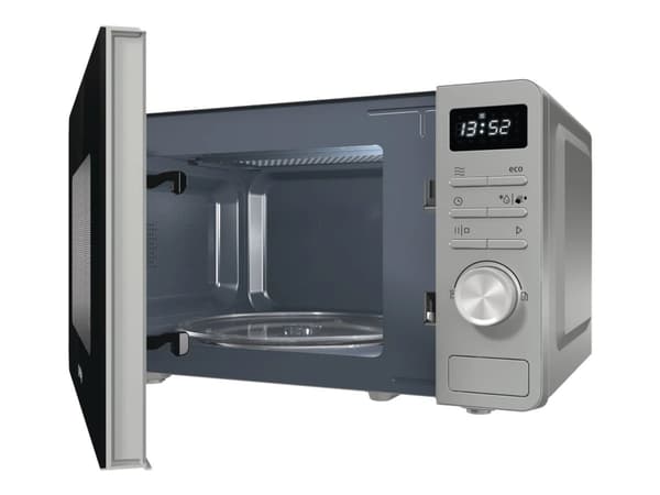 Gorenje MO20A3X, Pöytämalli, Solo-mikroaaltouuni, 20 L, 800 W, Painikkeet, Rotaatio, Ruostumaton teräs