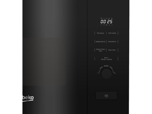 Beko BMGB20212B, Kiinteä, Grillimikroaaltouuni, 20 L, 800 W, Painikkeet, Rotaatio, Musta