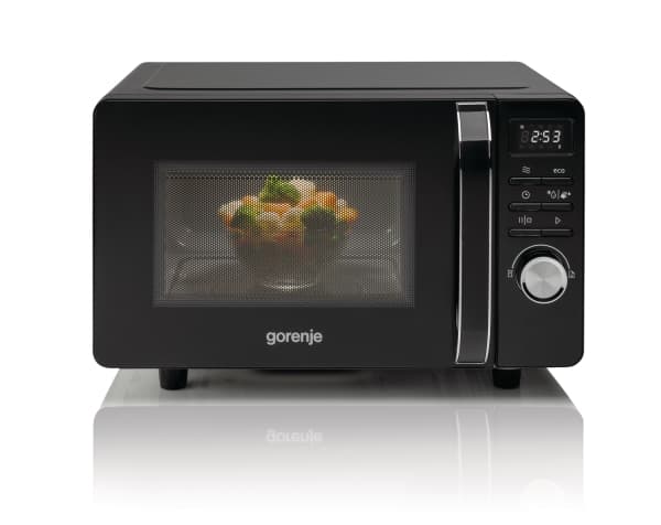Gorenje MO20S4BC, Pöytämalli, Mikroaaltouunin kahva, 20 L, 700 W, Painikkeet, Rotaatio, Musta