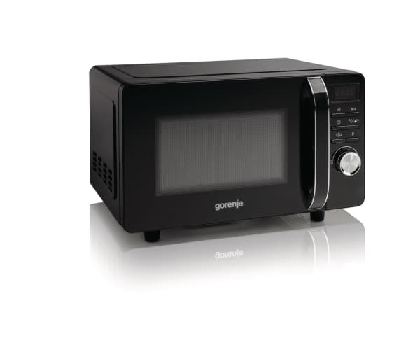 Gorenje MO20S4BC, Pöytämalli, Mikroaaltouunin kahva, 20 L, 700 W, Painikkeet, Rotaatio, Musta