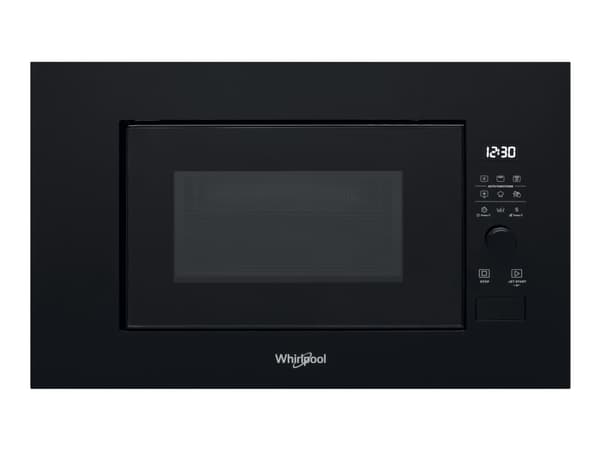 Whirlpool WMF200GNB - Mikrobølgeovn med grill - innebygd - 20 liter - 800 W - svart