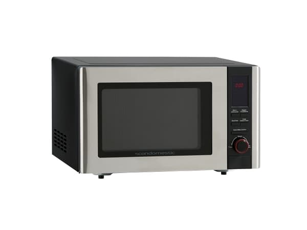Scandomestic MIG 27 SS - Mikrobølgeovn med grill - 23 L - 800 W - Svart