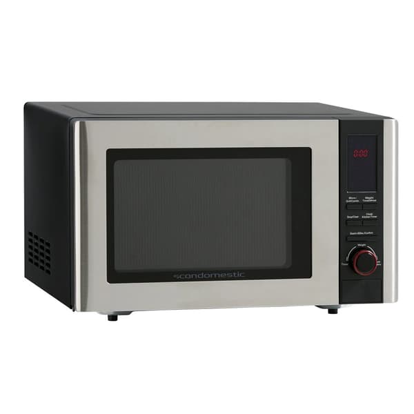 Scandomestic MIG 27 SS - Mikrobølgeovn med grill - 23 L - 800 W - Svart