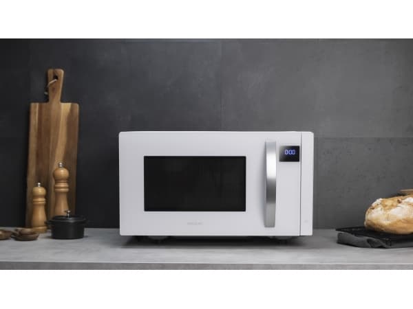 Cecotec GrandHeat 2300 Flatbed Touch, Benkeplate, Solo mikrobølge ovn, 23 l, 800 W, Berøringskontroll, Hvit