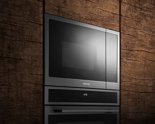 Concept MTV7525DS, Kiinteä, Grillimikroaaltouuni, 25 L, 900 W, Kosketus, Musta, Hopea
