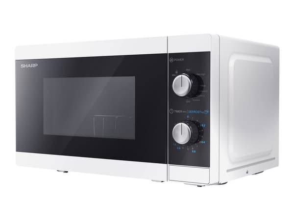 Sharp YC-MG01E-W - Mikrovågsugn med grill - 20 liter - 800 W - vit / svart
