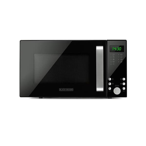 BLACK+DECKER Mikrobølgeovn med grill 23L 900W Sort
