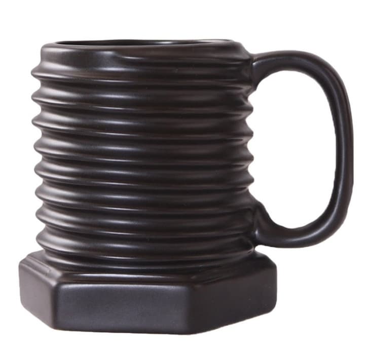 Skruv och Bult mugg, Svart