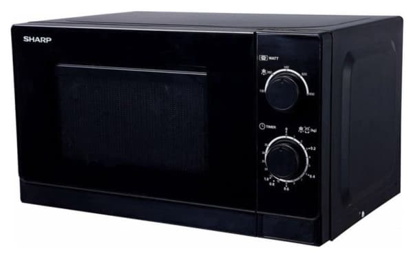 Sharp R-200BKW - Mikrobølgeovn - 20 liter - 800 W - svart
