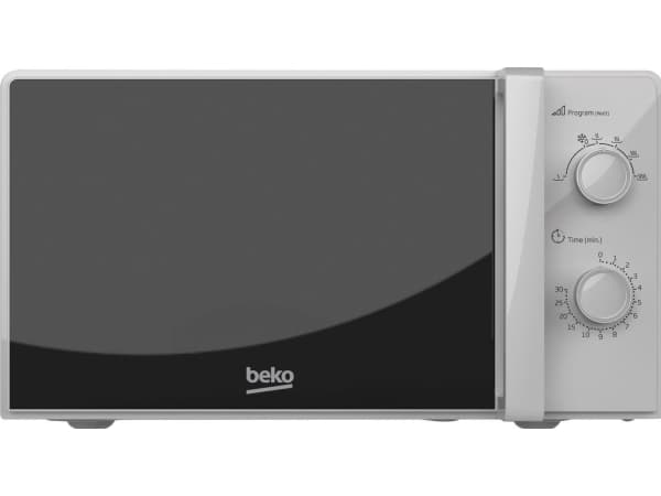 Beko MOC20100SFB, Pöytämalli, Solo-mikroaaltouuni, 20 L, 700 W, Nuppi, Hopea