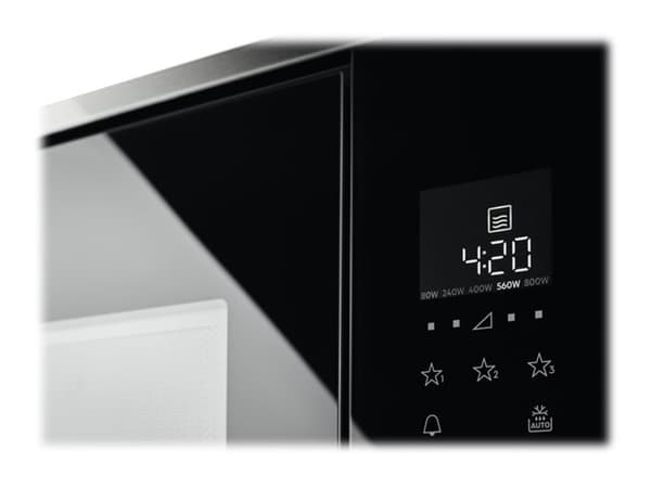 Electrolux 800 SERIES KMFE171TEX - Mikrobølgeovn - innebygd - 17 liter - 800 W - svart/rustfritt stål