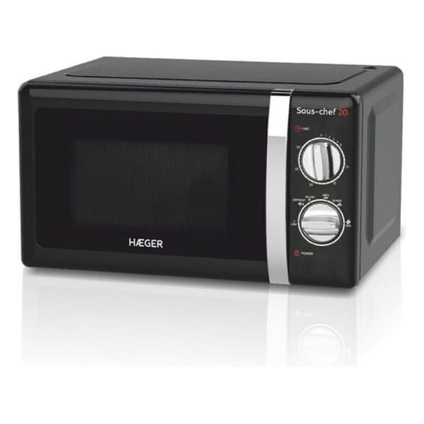 Mikrovågsugn med Grill Haeger MW-70B.007A 20 L Svart 700W