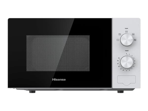 Hisense H20MOWP1, Pöytämalli, Solo-mikroaaltouuni, 20 L, 700 W, Painikkeet, Rotaatio, Valkoinen