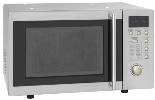 Exquisit MW 800 G-3 Inox, Pöytämalli, Yhdistelmämikroaaltouuni, 20 L, 800 W, Painikkeet, Rotaatio, Harmaa